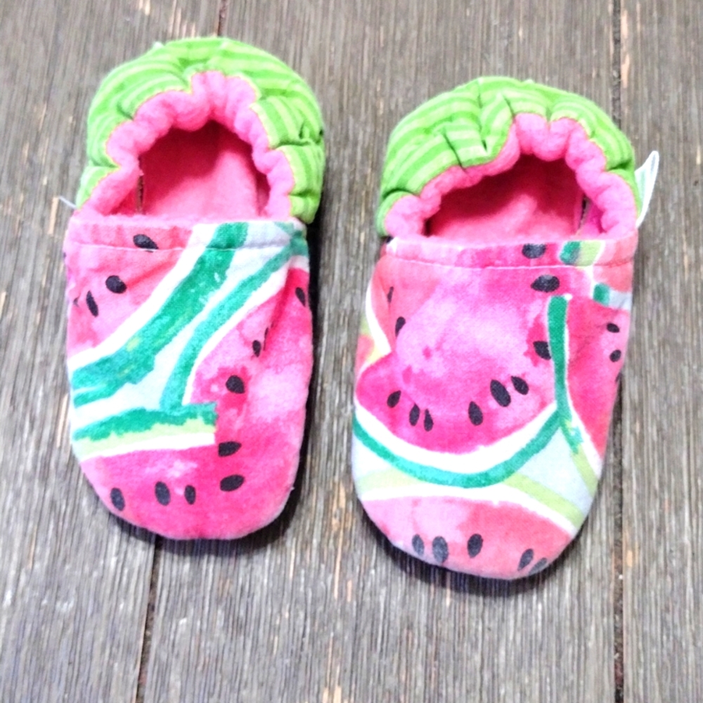 Baby Watermelon Moccasins